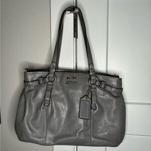 Coach Madison Gray Leather Bag
